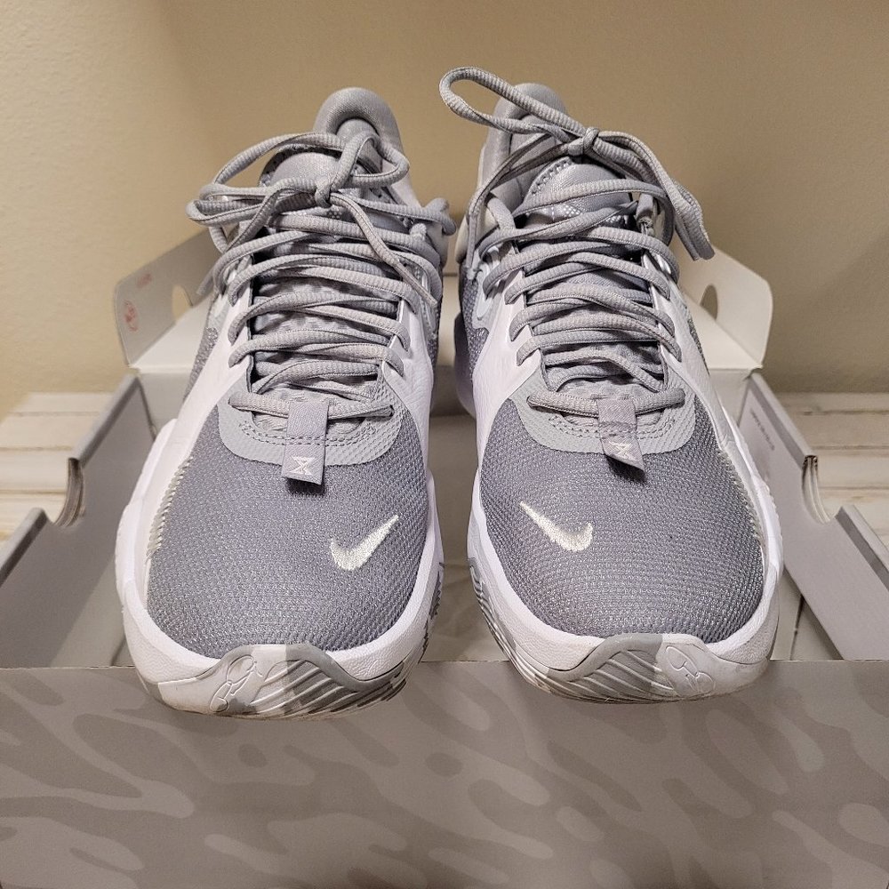 Nike Men's 9.5 PG 5 TB Wolf Grey White DA7758-002 Paul George Basketball Shoes